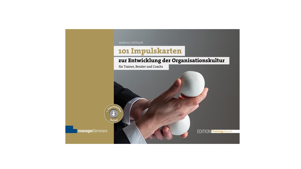 101 Impulskarten zur Entwicklung der Organisationskultur - Buch von Speaker Andreas Gebhardt