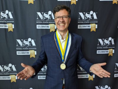Redner Andreas Gebhardt erhält den CSP-Status